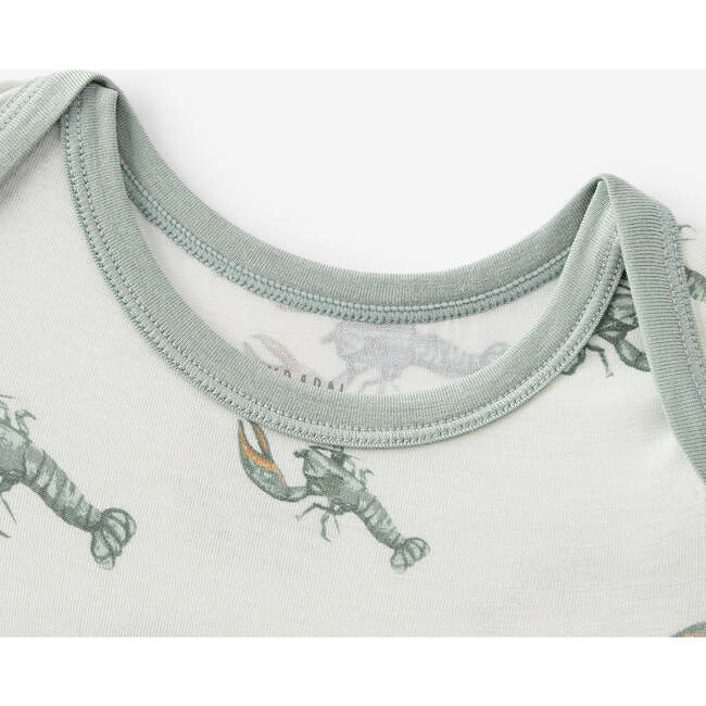 Mint Lobster Luxe Stretch Short Sleeve One Piece