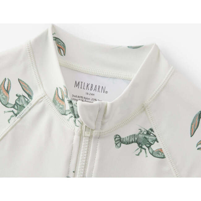 Mint Lobster Zipper Shortall Swimsuit
