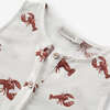 Cream Lobster Tank Top Shortall - Rompers - 3