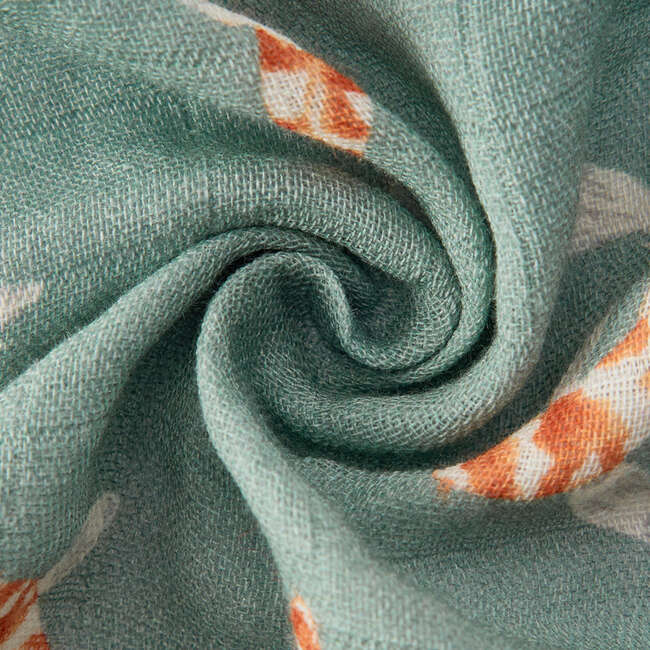 Swimming Koi Organic Cotton Two-Piece Burp Cloth Set