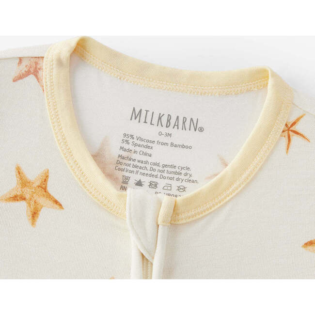 Starfish Dreams Luxe Stretch Zipper Footed Romper