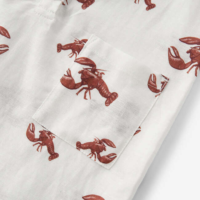 Cream Lobster Tank Top Shortall - Rompers - 8