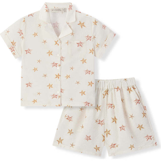Starfish Dreams Button-Up Two Piece Set