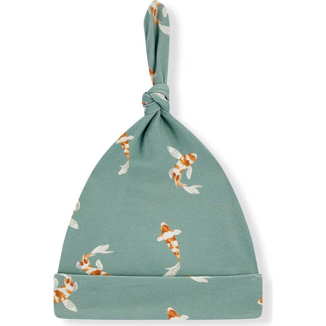 Swimming Koi Cotton Stretch Knotted Beanie Hat