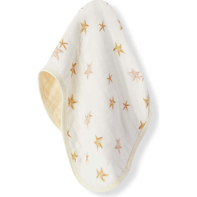 Starfish Dreams Contour Four Layer Burp Cloth
