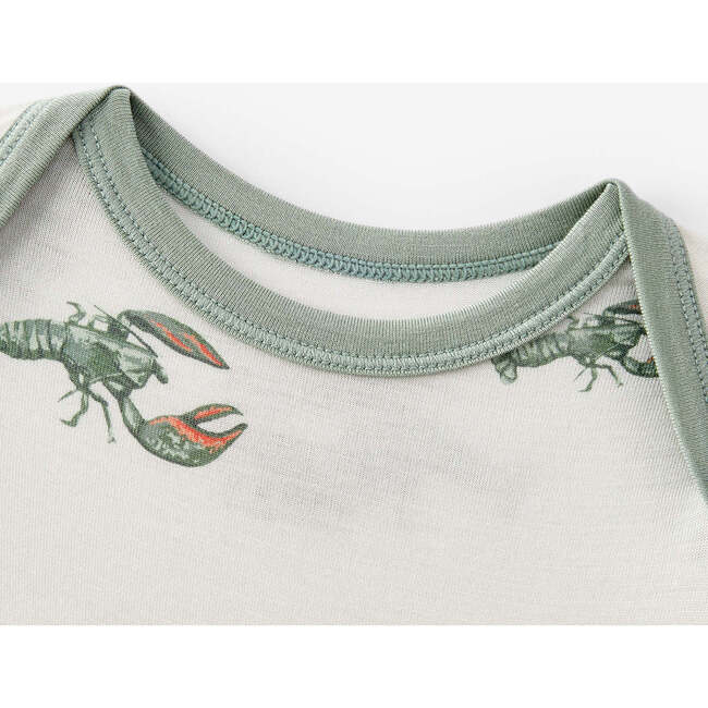 Mint Lobster Luxe Stretch Newborn Gown & Hat Set - Nightgowns - 6