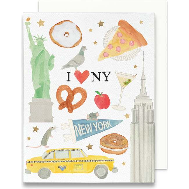 New York City Icons Greeting Card