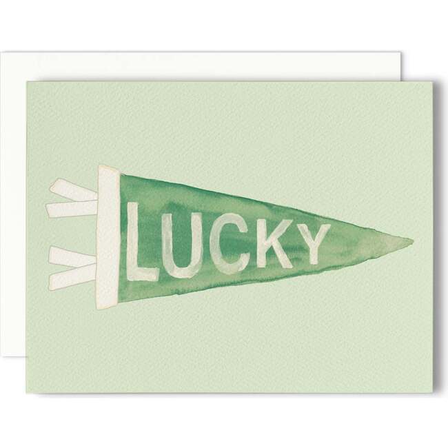 Lucky Pennant Card Greeting Card