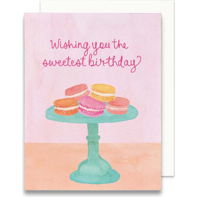 Macaron Sweetest Birthday Greeting Card