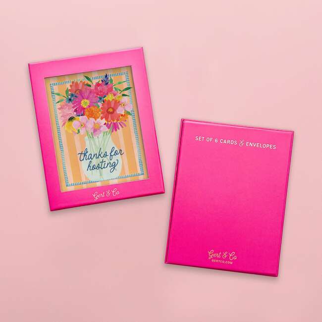 Thanks for Hosting Greeting Card, Set of 6