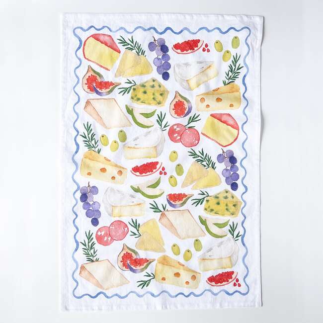 Cheese Board Tea Towel