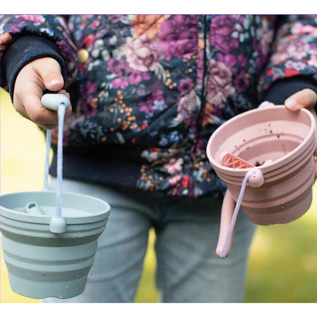 Seedling Pot with Spade Duck egg Blue