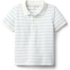 The Striped Pique Polo, Multi - Polo Shirts - 1 - thumbnail