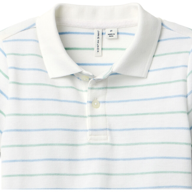 The Striped Pique Polo, Multi