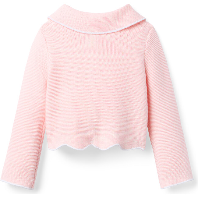 The Scalloped Hem Cardigan, Pink