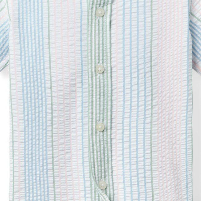 Striped Seersucker Shirt, Multi