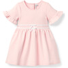 Ruffle Cuff Ponte Dress, Pink - Dresses - 1 - thumbnail