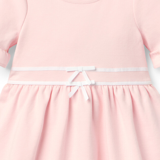 Ruffle Cuff Ponte Dress, Pink