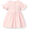 Ruffle Cuff Ponte Dress, Pink - Dresses - 3