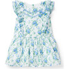 Floral Ruffle Dropwaist Dress, Blue - Dresses - 1 - thumbnail