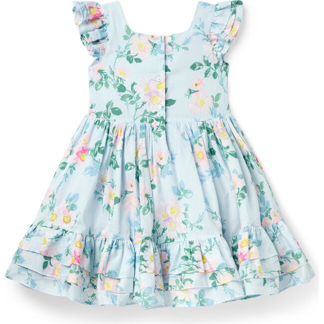 The Flowerful Dress, Blue - Dresses - 3