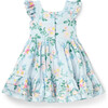 The Flowerful Dress, Blue - Dresses - 3