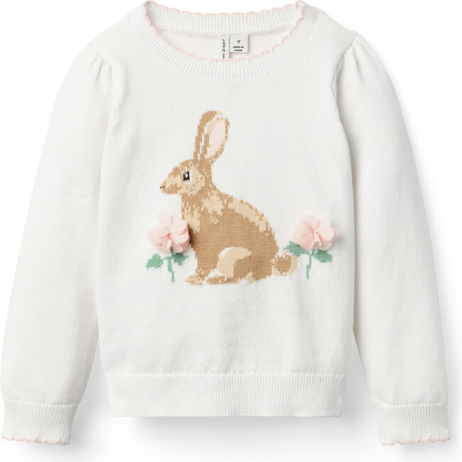 Bunny Sweater, White
