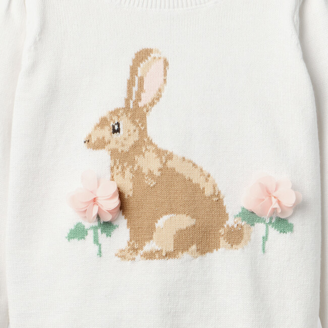 Bunny Sweater, White