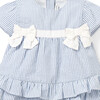 Baby Striped Seersucker Matching Set, Blue - Mixed Apparel Set - 2