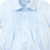 Baby Pintuck Poplin Bodysuit, Blue - Onesies - 2