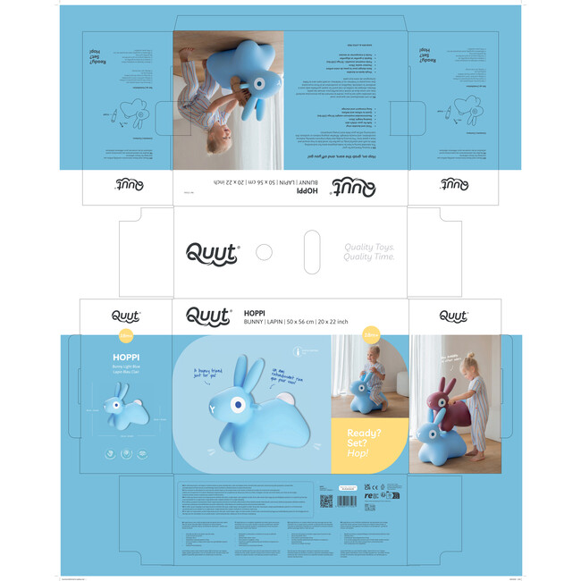 Quut Hoppi Bunny Blue - Ride-Ons - 5