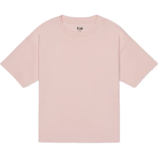 Relaxed Cotton T-Shirt, Rose