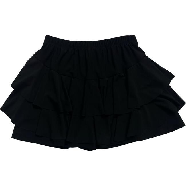 Girls Ruffle Skort, Black