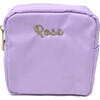 Custom EmbroideredMini Nylon Pouch, Lilac - Bags - 1 - thumbnail