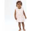 Puppy Toile Pink, Ruffle Bodysuit Dress - Dresses - 1 - thumbnail