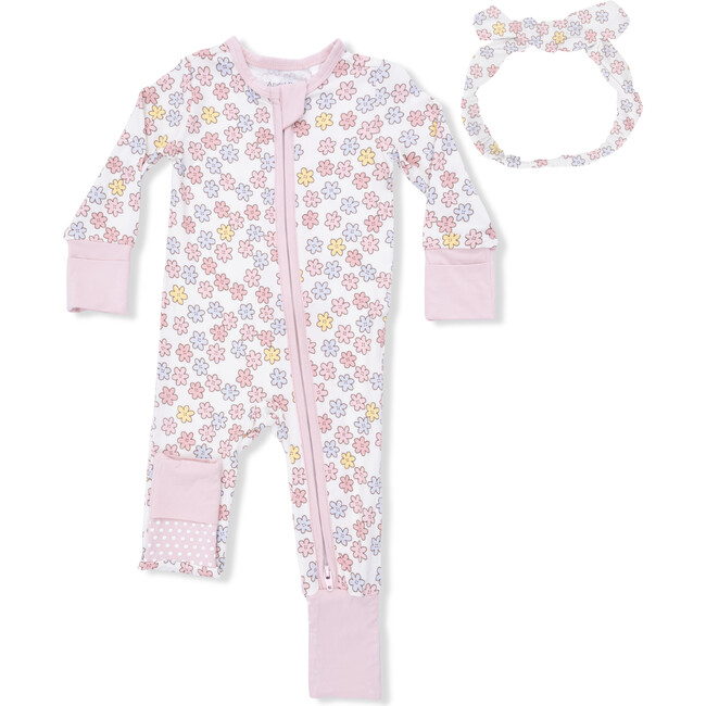 Sarah Floral, Convertible Romper & Headband