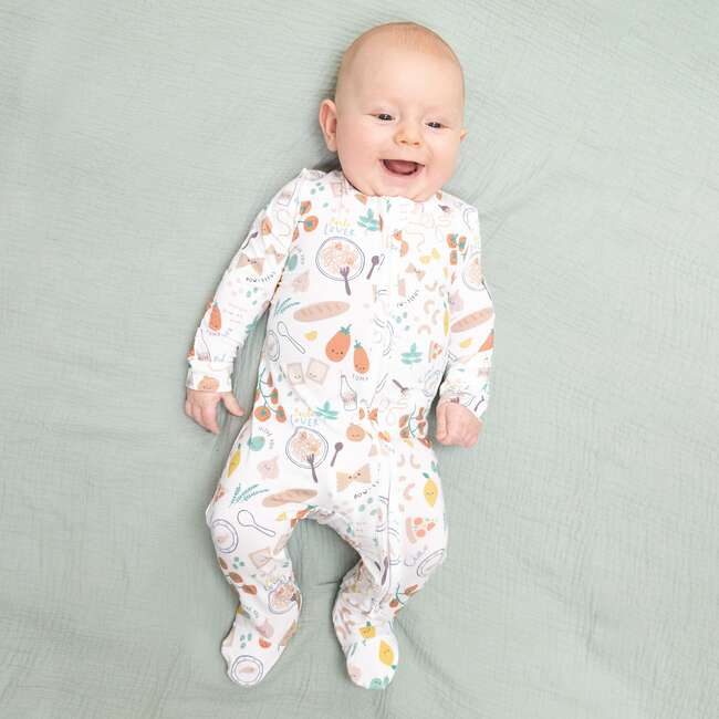 Pasta Lovers, 2 Way Zipper Footie
