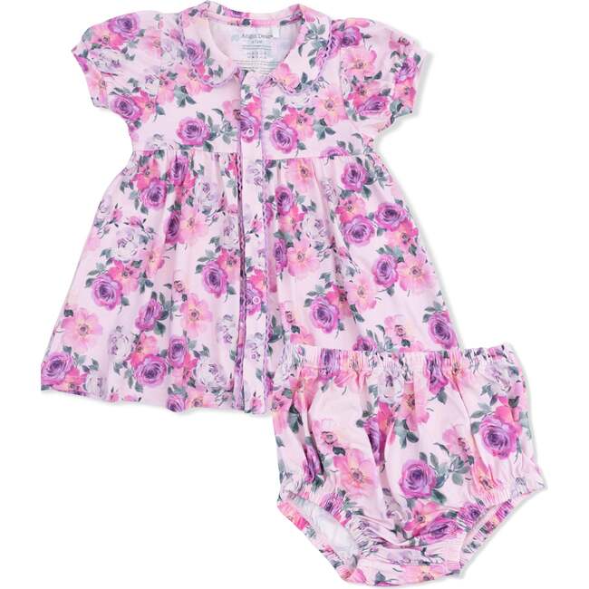 Rose Abundance, Betty Dress Puff Sleeve with Bloomer
