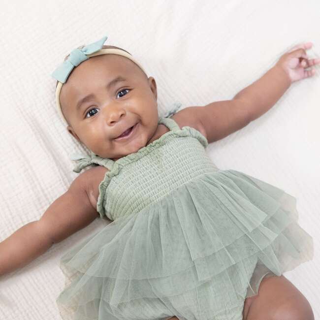 Solid Muslin Desert Green, Tutu Bubble