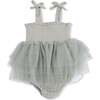 Solid Muslin Desert Green, Tutu Bubble - Dresses - 2