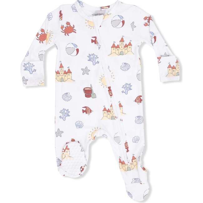 Sunny Sandcastles, 2 Way Zipper Footie