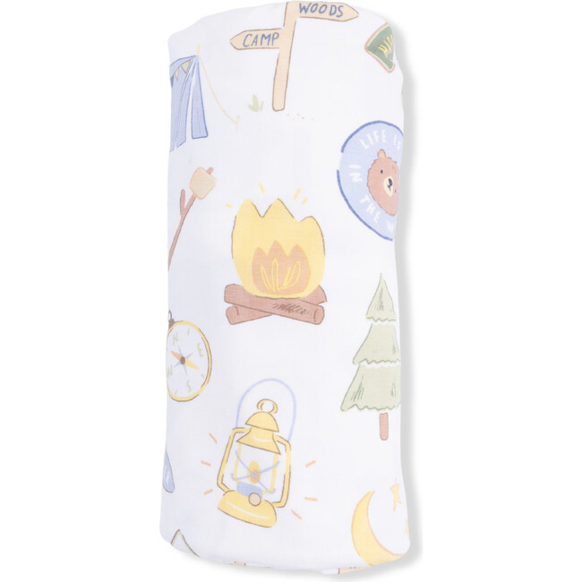Camping Blue, Swaddle Blanket