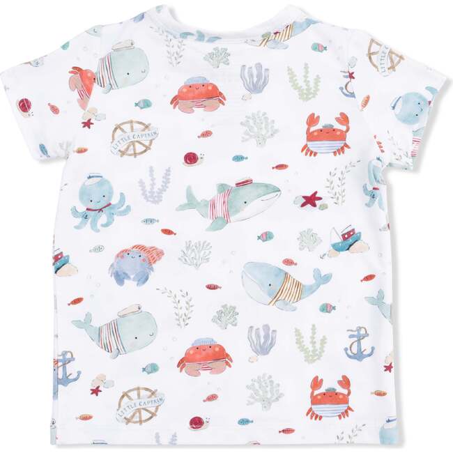 Sailor Sea Creatures, Crew Neck Tee with Casual Short - Mixed Apparel Set - 3