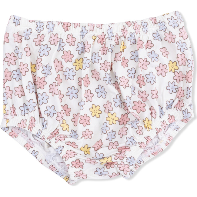 Sarah Floral, Puff Sleeve Baby Doll Dress and Bloomer - Dresses - 4