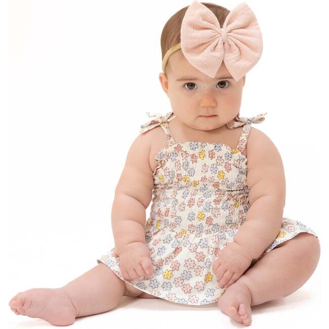 Sarah Floral, Smocked Bubble with Skirt