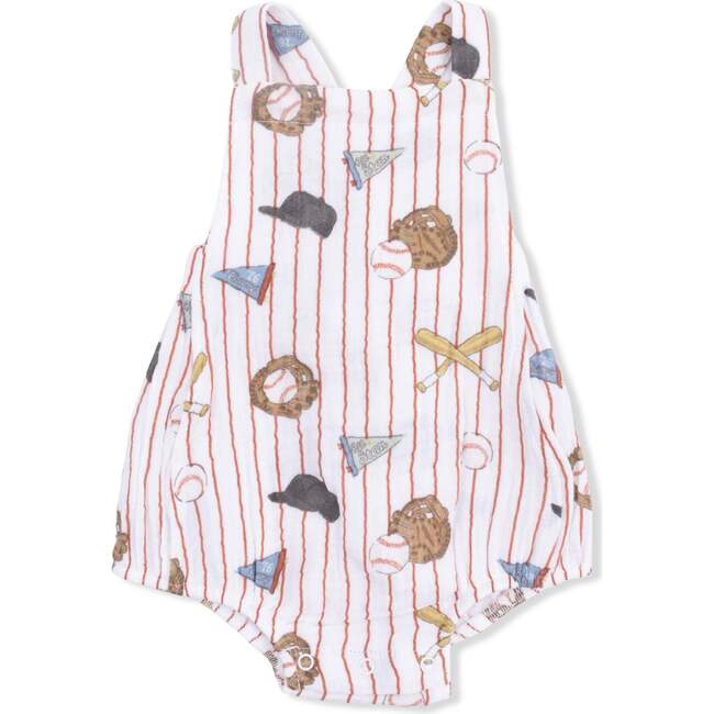 Vintage Baseball Stripe, Retro Sunsuit