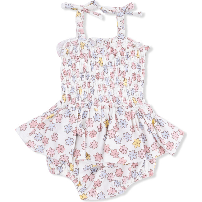 Sarah Floral, Smocked Bubble with Skirt