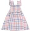 Dusty Plaid, Smocked Sundress - Dresses - 2
