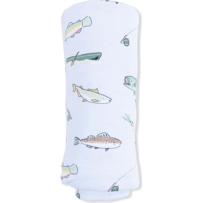 Fishing, Swaddle Blanket