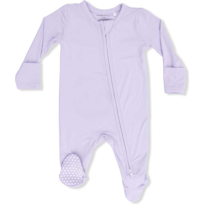 Solid Orchid Petal, 2 Way Zipper Footie